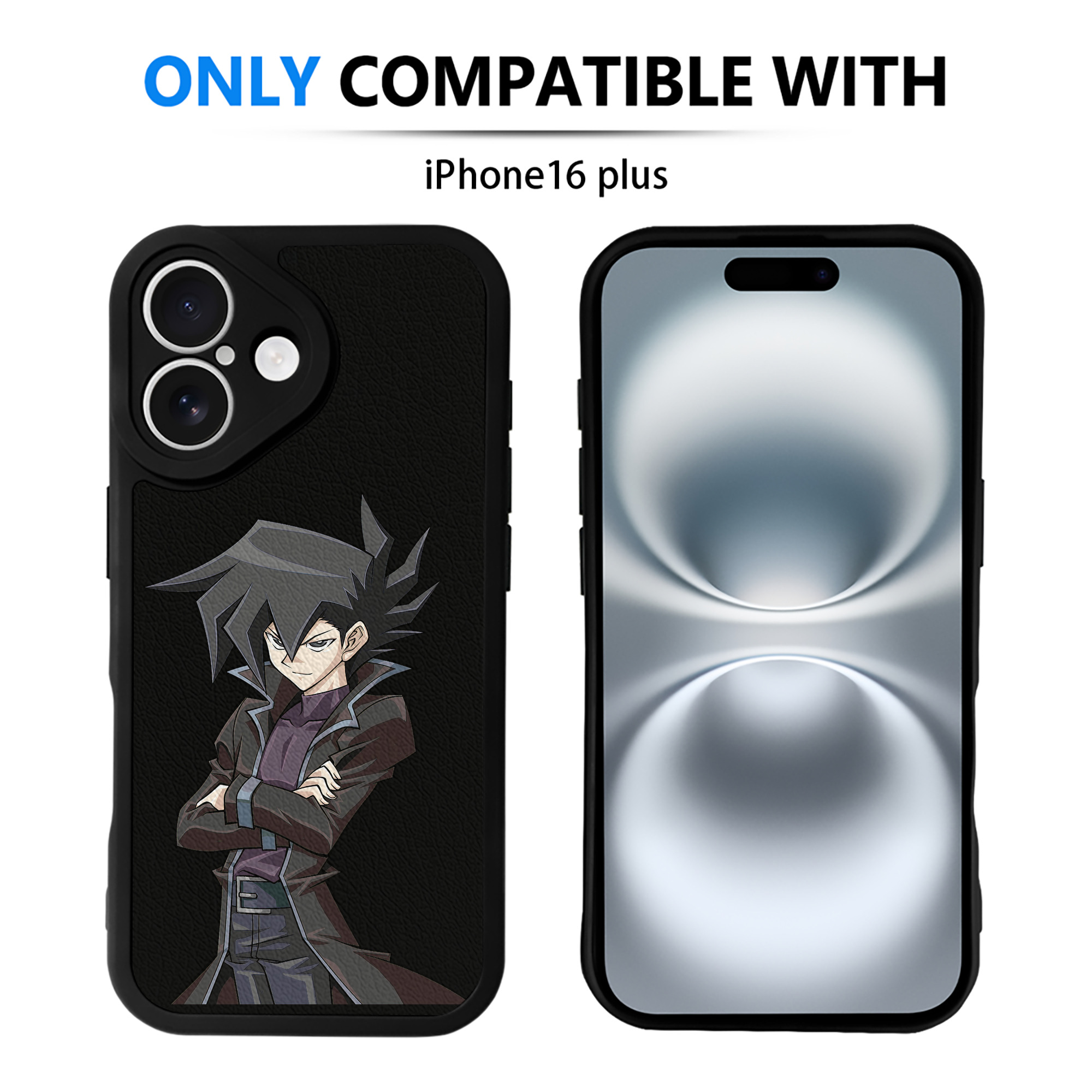 遊☆戯☆王 Yu-Gi-Oh! 【iPhone 16シリーズ対応】シリコンスマホケース（レザー調） 材質：シリコン